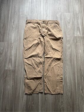 Carhartt Brown Work Pants 40x31 Relaxed Fit Durable